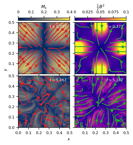 Magnetized Turbulence in the Taylor-Green Vortex